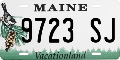ME license plate 9723SJ