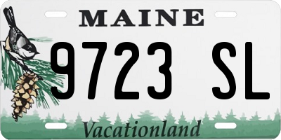 ME license plate 9723SL