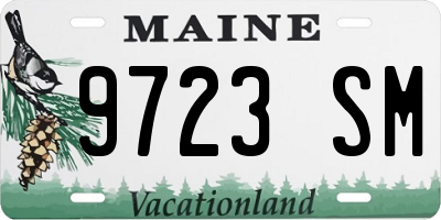 ME license plate 9723SM