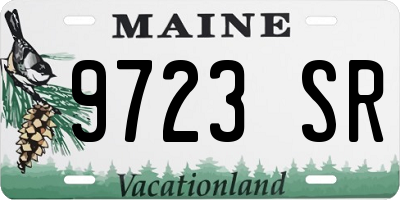 ME license plate 9723SR