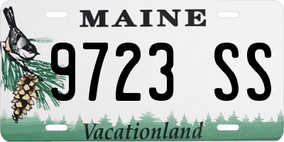 ME license plate 9723SS