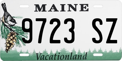 ME license plate 9723SZ