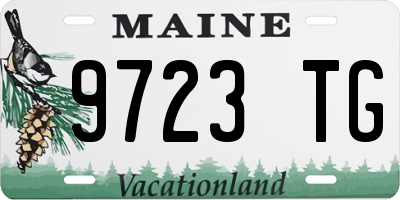 ME license plate 9723TG