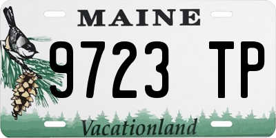 ME license plate 9723TP