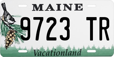ME license plate 9723TR