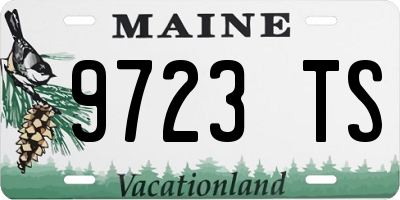 ME license plate 9723TS
