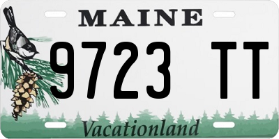ME license plate 9723TT