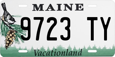 ME license plate 9723TY