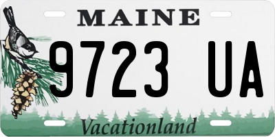 ME license plate 9723UA
