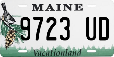 ME license plate 9723UD