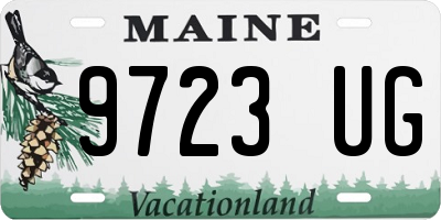 ME license plate 9723UG