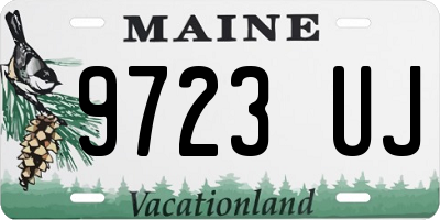 ME license plate 9723UJ