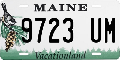 ME license plate 9723UM