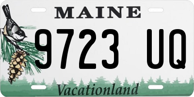 ME license plate 9723UQ