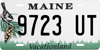 ME license plate 9723UT