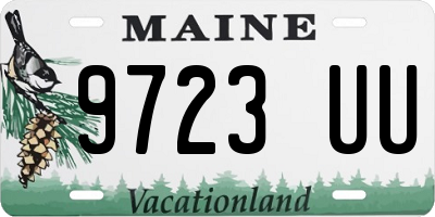 ME license plate 9723UU