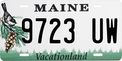 ME license plate 9723UW