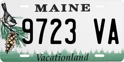 ME license plate 9723VA