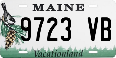 ME license plate 9723VB