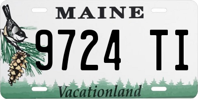 ME license plate 9724TI
