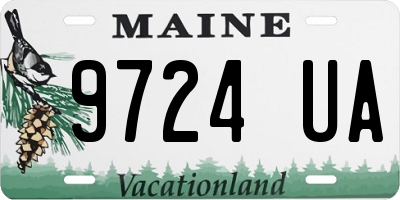 ME license plate 9724UA