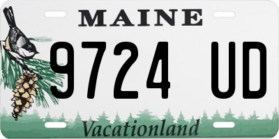 ME license plate 9724UD