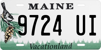 ME license plate 9724UI