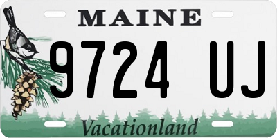 ME license plate 9724UJ