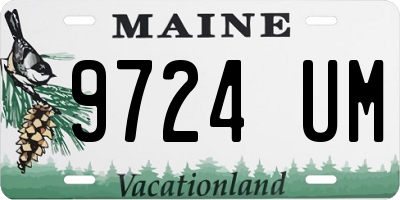 ME license plate 9724UM