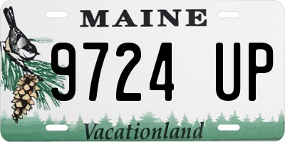 ME license plate 9724UP