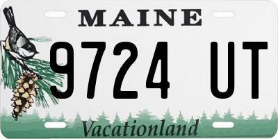 ME license plate 9724UT