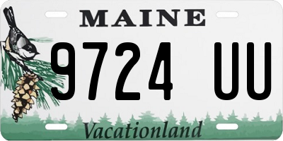 ME license plate 9724UU