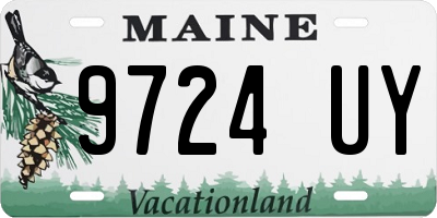 ME license plate 9724UY