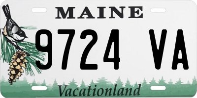 ME license plate 9724VA