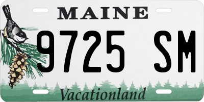 ME license plate 9725SM