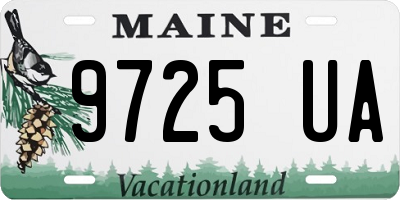 ME license plate 9725UA