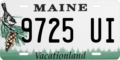 ME license plate 9725UI