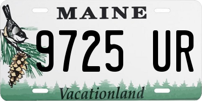 ME license plate 9725UR