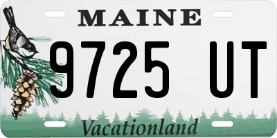 ME license plate 9725UT