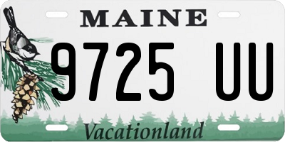 ME license plate 9725UU