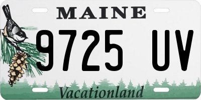 ME license plate 9725UV