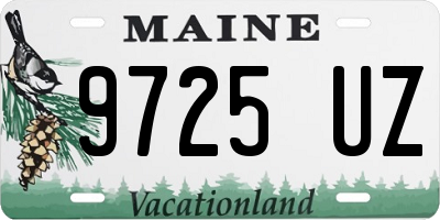 ME license plate 9725UZ