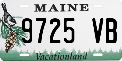 ME license plate 9725VB