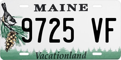 ME license plate 9725VF