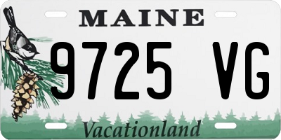 ME license plate 9725VG