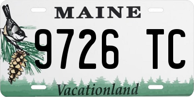 ME license plate 9726TC