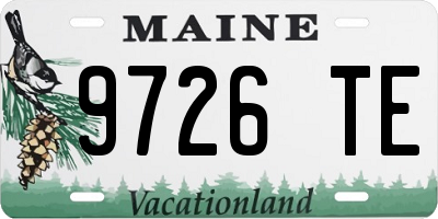 ME license plate 9726TE