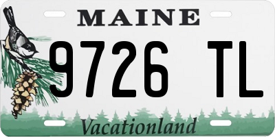 ME license plate 9726TL
