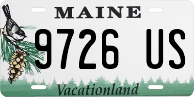 ME license plate 9726US