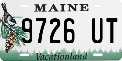 ME license plate 9726UT